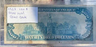 1928-Blue-Seal-100.00-Bank-Note